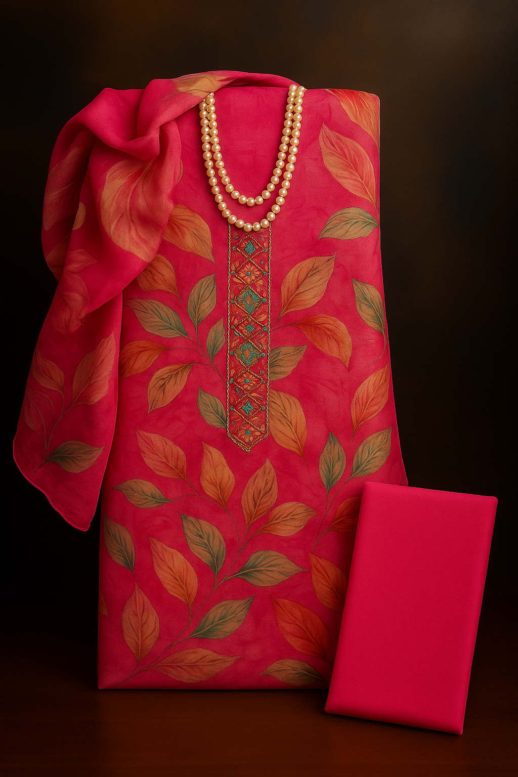 Dress Materials, Suvarnam-2- Pink