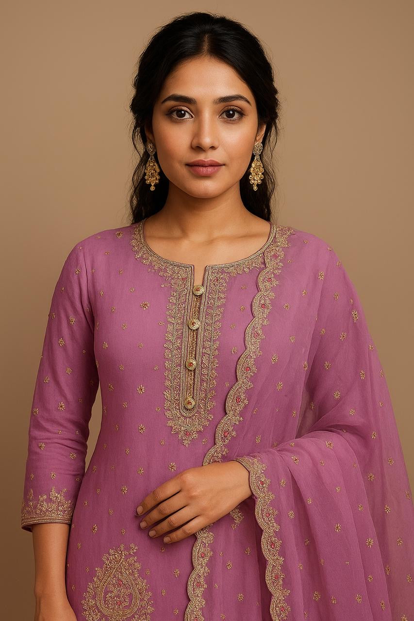 Surili Chiffon -Purple