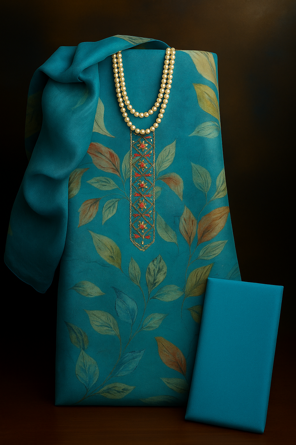 Dress Materials, Suvarnam-2- Blue