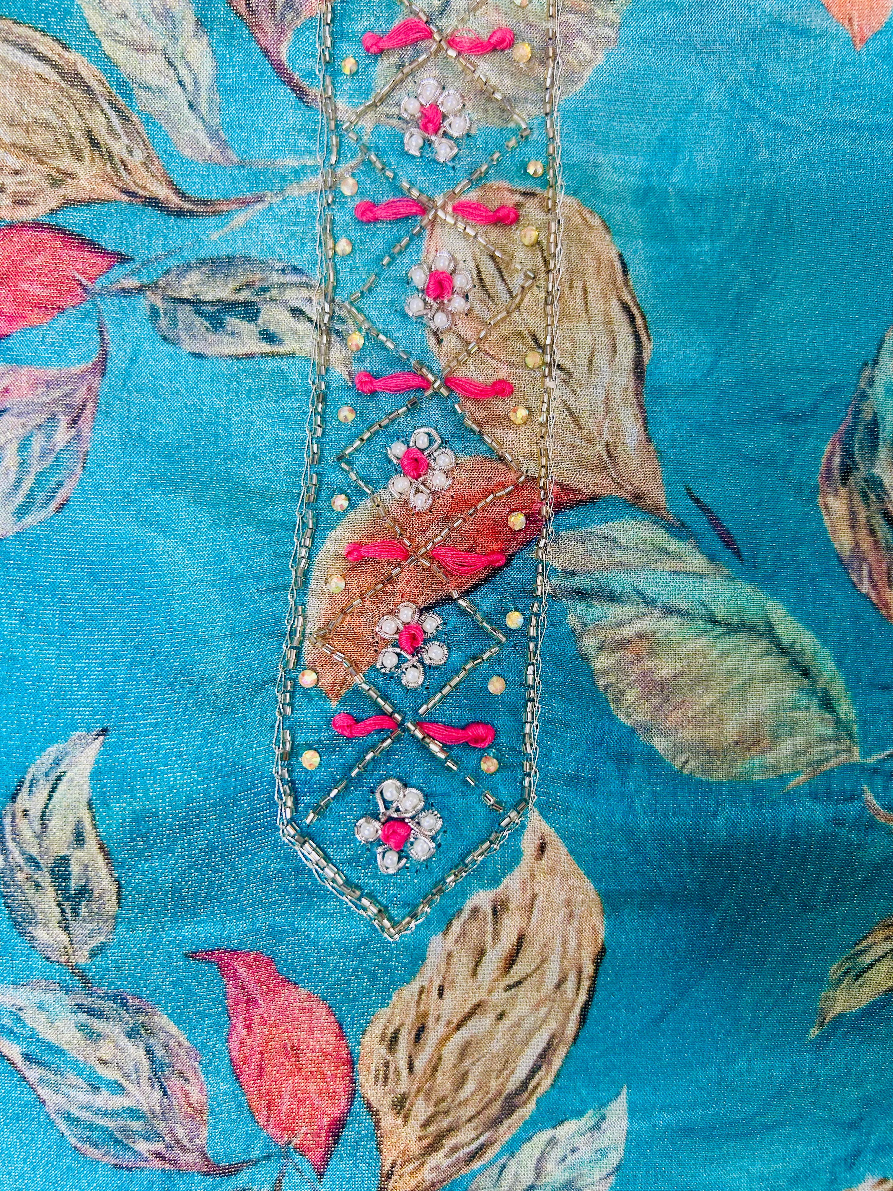 Dress Materials, Suvarnam-2- Blue