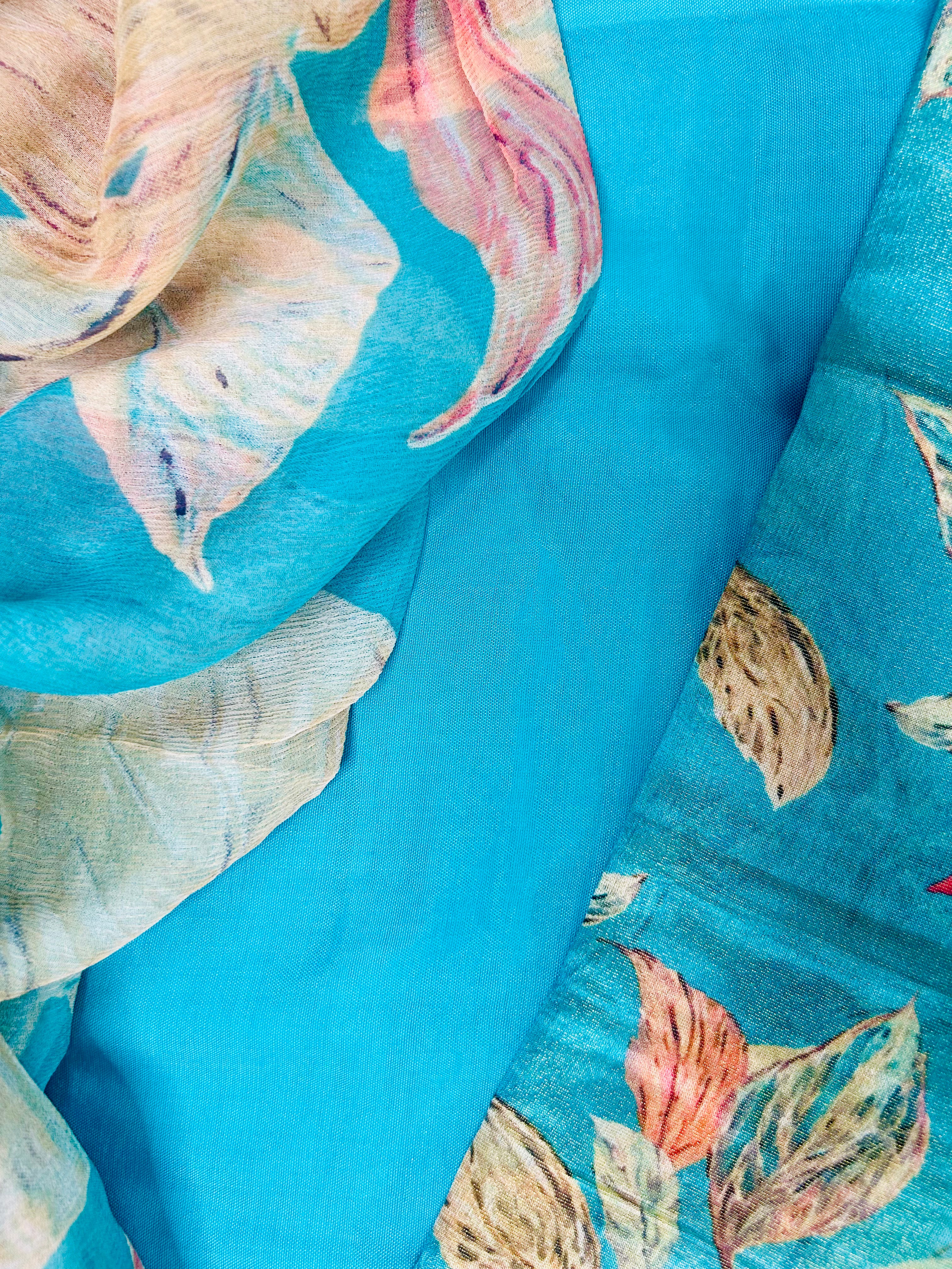 Dress Materials, Suvarnam-2- Blue