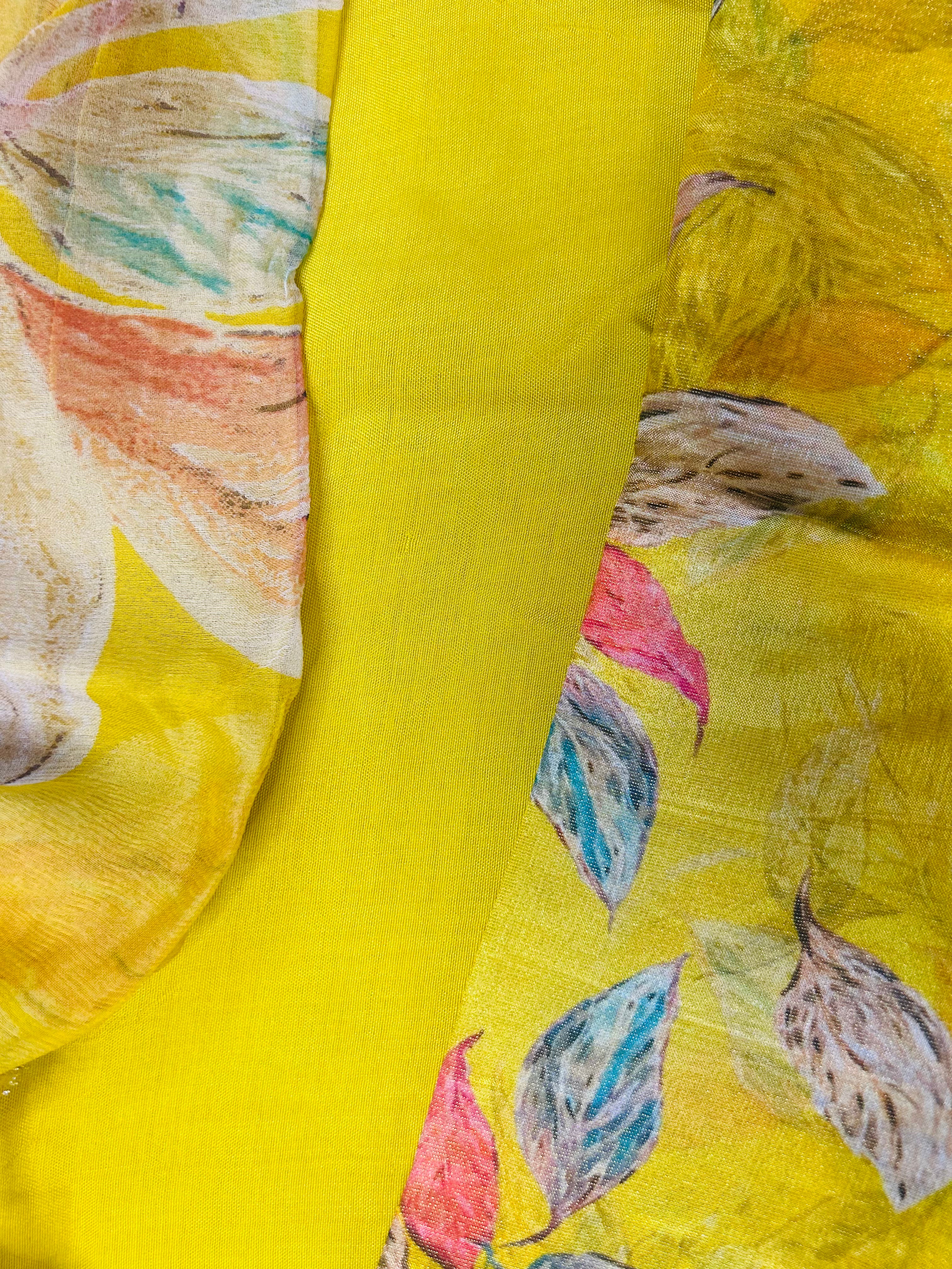 Dress Materials, Suvarnam-2- Yellow